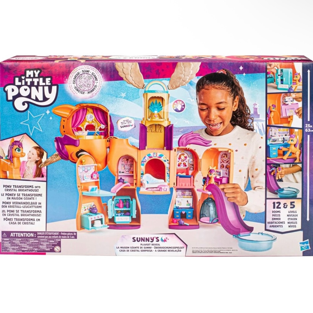 My Little Pony Sunny's Adventure Castle - Pink, Purple, Orange